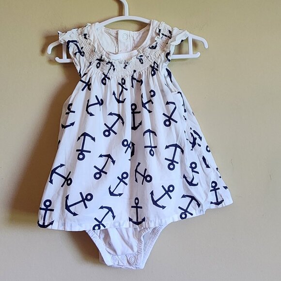 Carters Nautical Sail Away Outfit/Romper Size 9 Months - Picture 2 of 6